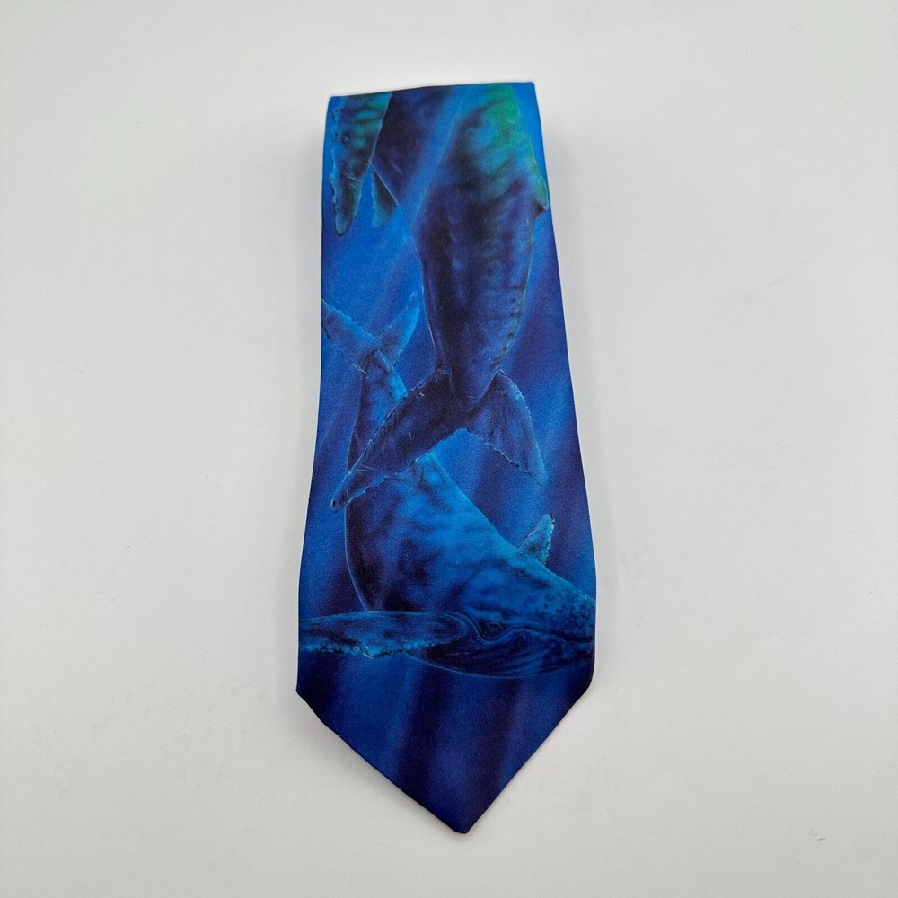 Ralph Marlin Necktie Blue Ocean Humpback Whale Scientist‎ Biologist Marine Life